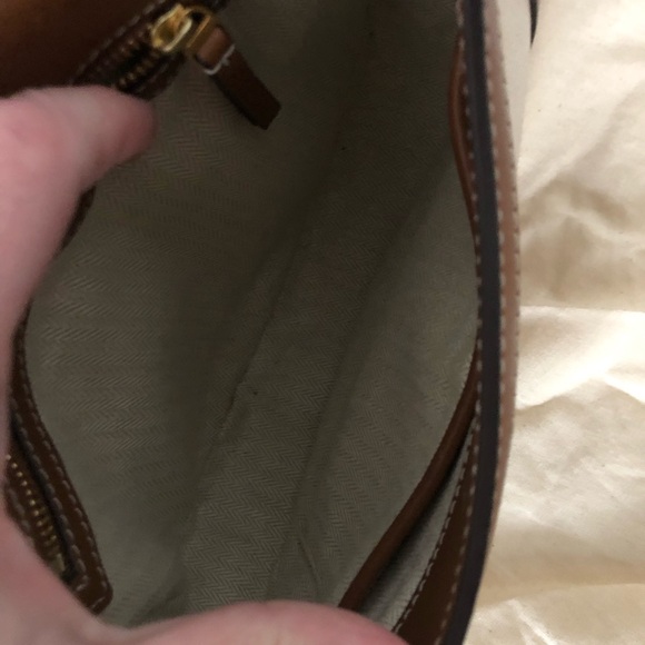 Tory Burch Brown and Cream Crossbody Bag - Picture 4 of 5